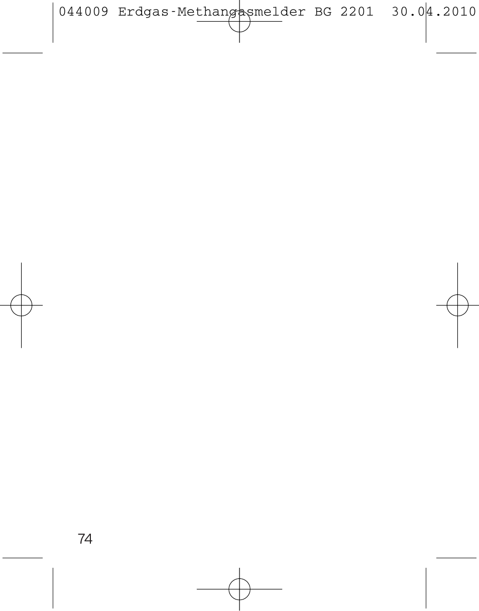 Brennenstuhl Gas Detector BG 2201 User Manual | Page 74 / 76
