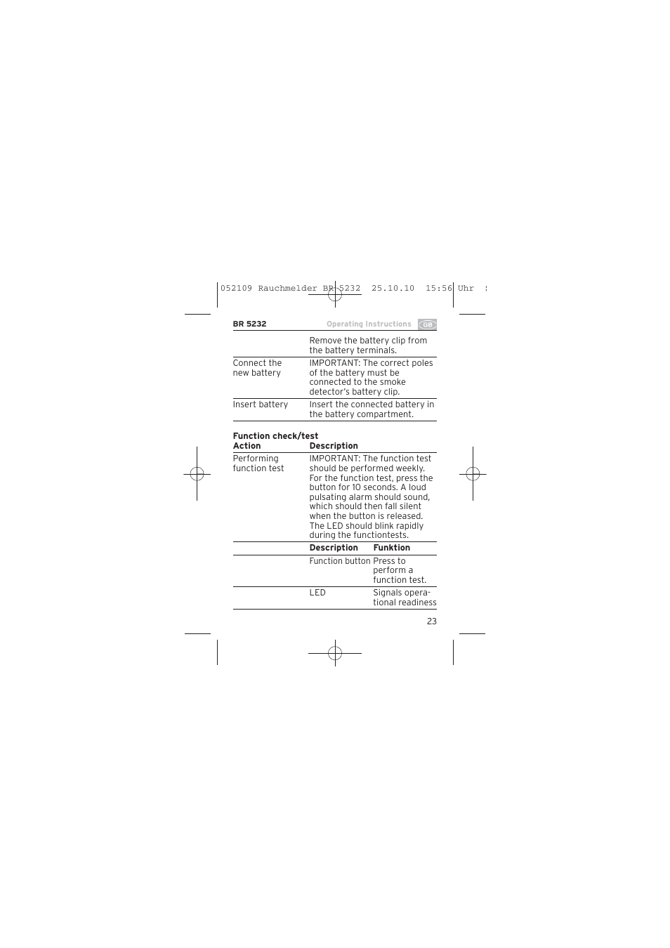 Brennenstuhl Smoke Alarm BR 5232 connect 230V User Manual | Page 23 / 104