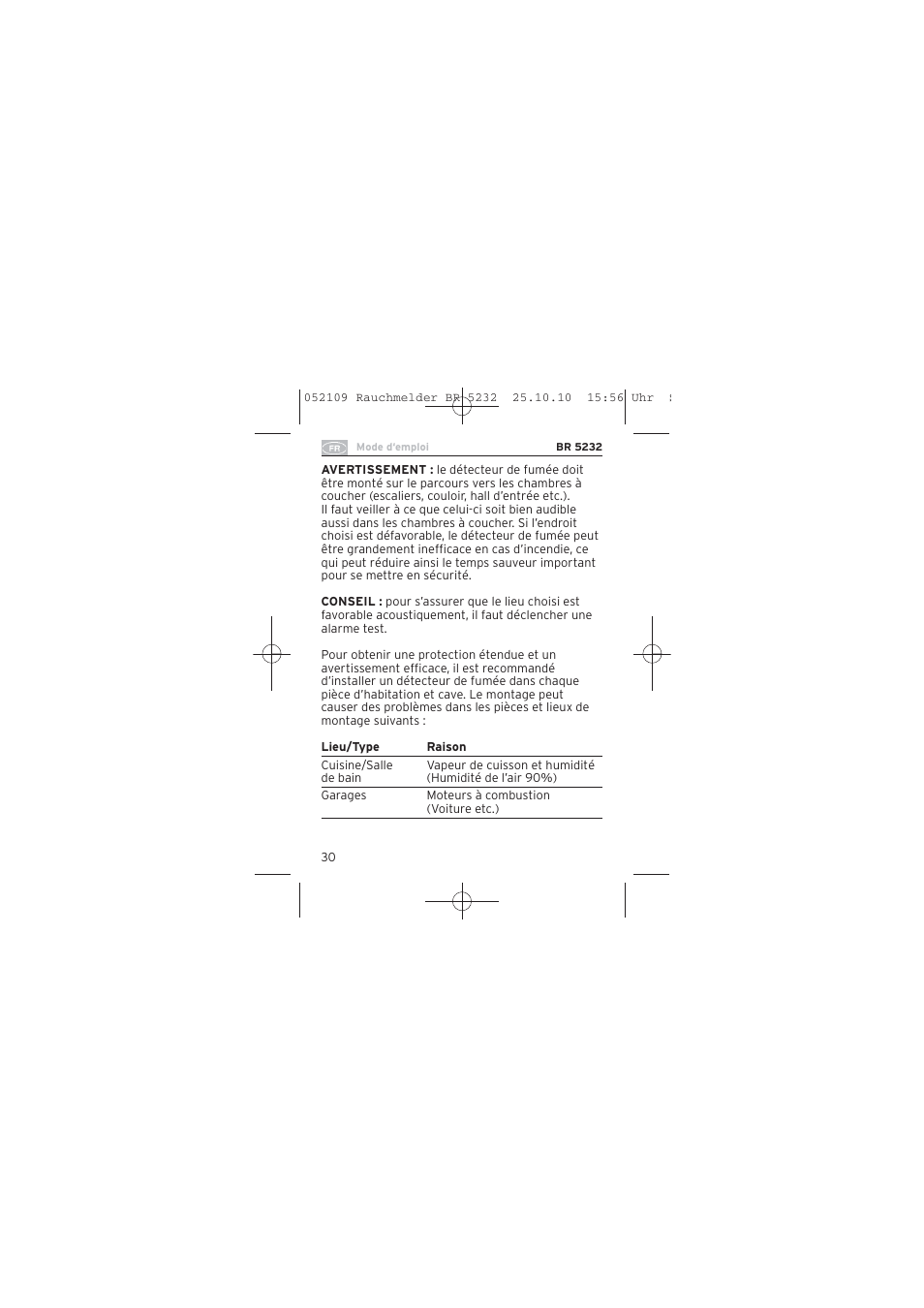 Brennenstuhl Smoke Alarm BR 5232 connect 230V User Manual | Page 30 / 104