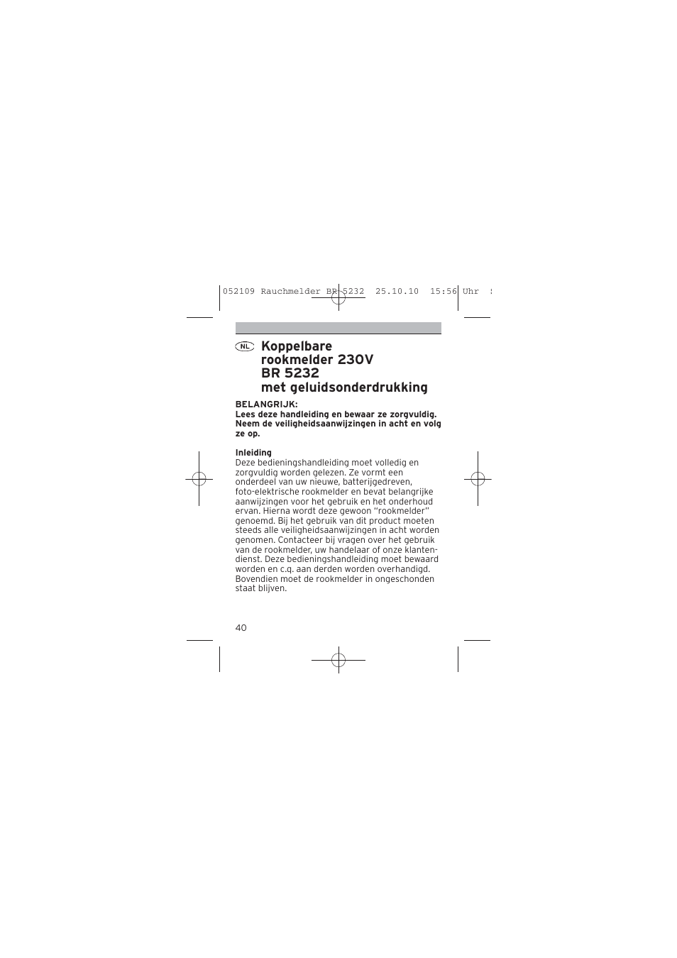 Brennenstuhl Smoke Alarm BR 5232 connect 230V User Manual | Page 40 / 104