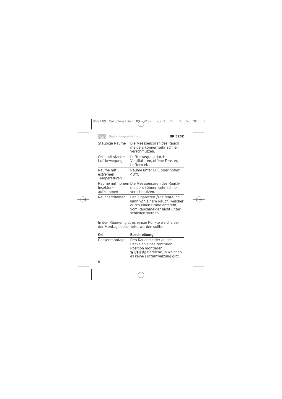 Brennenstuhl Smoke Alarm BR 5232 connect 230V User Manual | Page 6 / 104
