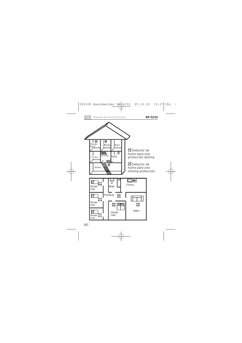 Brennenstuhl Smoke Alarm BR 5232 connect 230V User Manual | Page 80 / 104