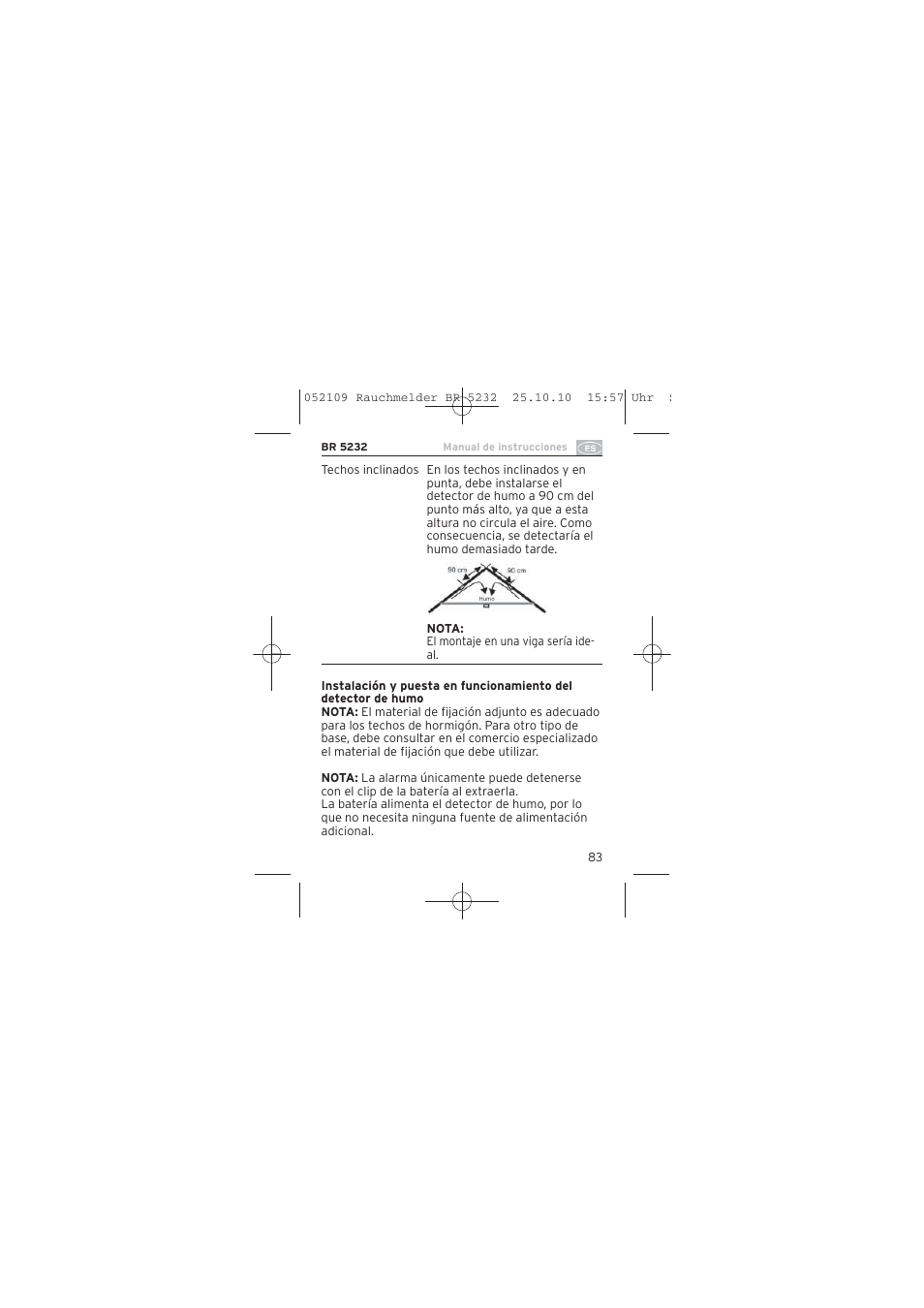 Brennenstuhl Smoke Alarm BR 5232 connect 230V User Manual | Page 83 / 104