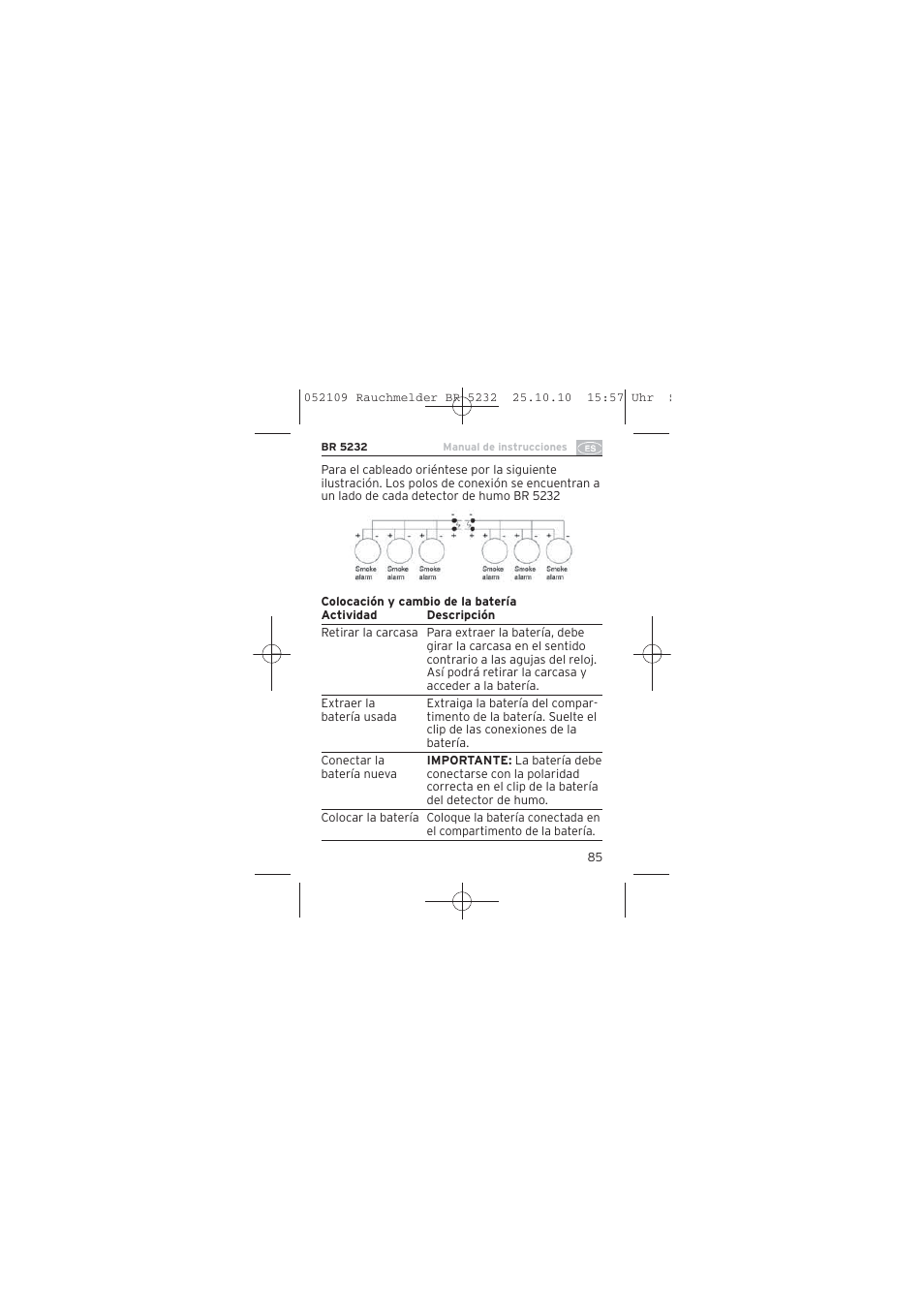 Brennenstuhl Smoke Alarm BR 5232 connect 230V User Manual | Page 85 / 104