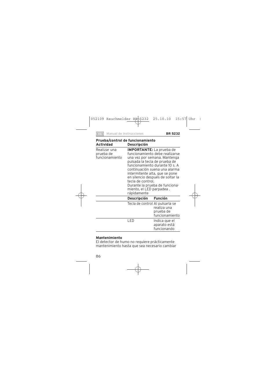 Brennenstuhl Smoke Alarm BR 5232 connect 230V User Manual | Page 86 / 104