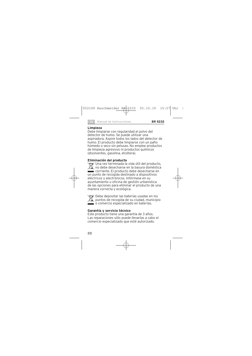 Brennenstuhl Smoke Alarm BR 5232 connect 230V User Manual | Page 88 / 104