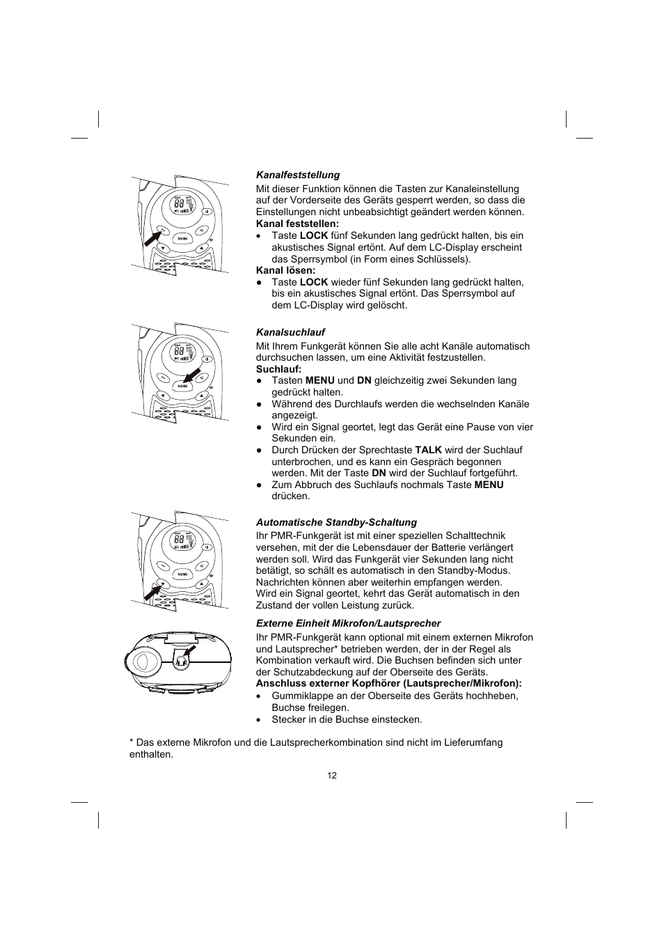Brennenstuhl PMR Walkie Talkie TRX 3000 User Manual | Page 12 / 92
