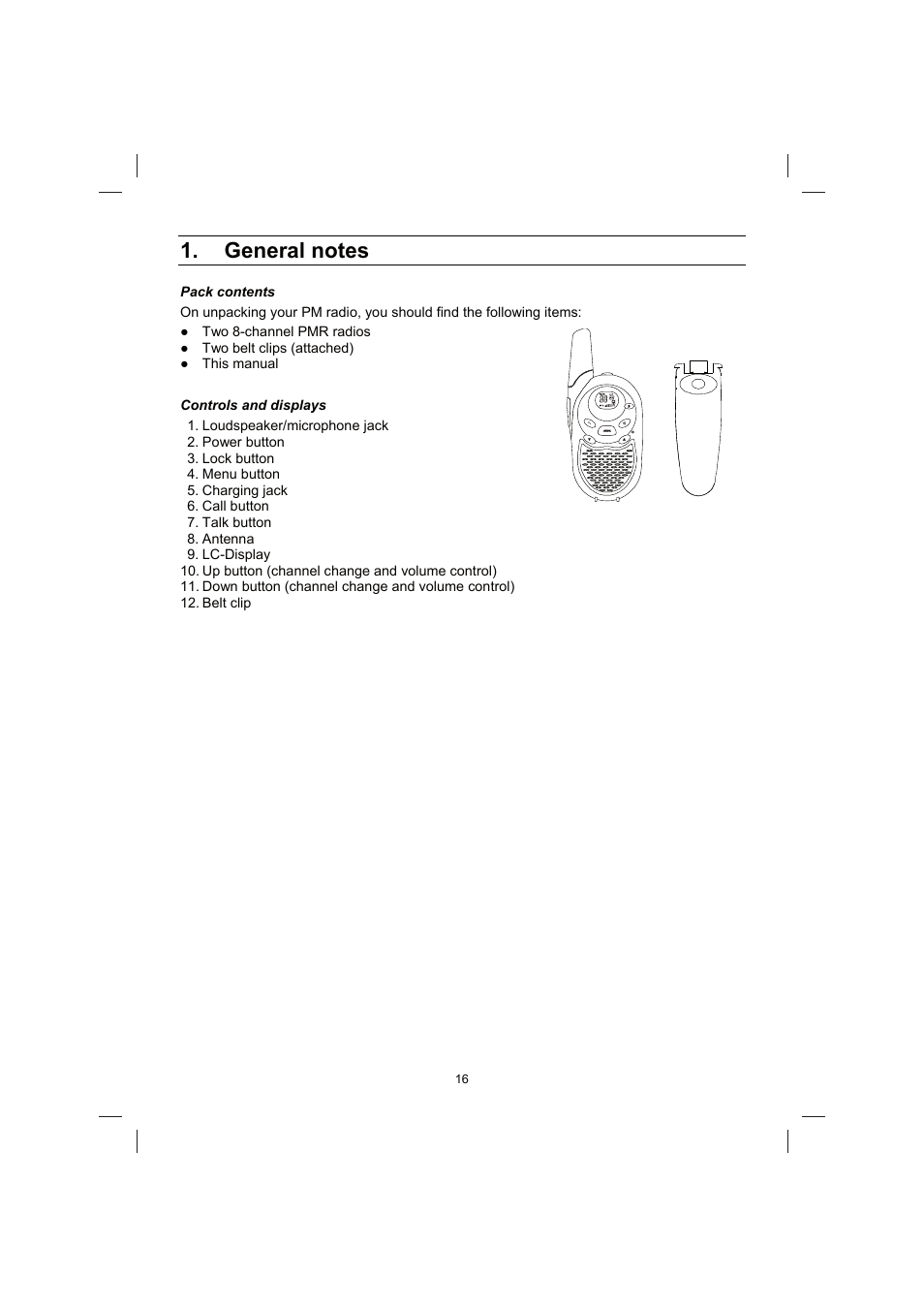 Brennenstuhl PMR Walkie Talkie TRX 3000 User Manual | Page 16 / 92