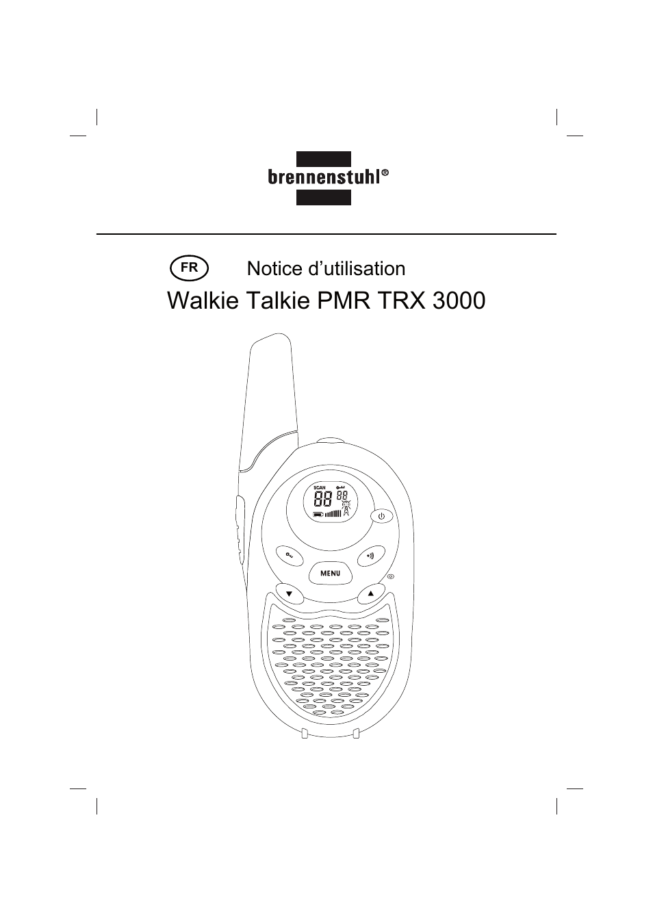 Walkie talkie pmr trx 3000, Notice d’utilisation | Brennenstuhl PMR Walkie Talkie TRX 3000 User Manual | Page 25 / 92