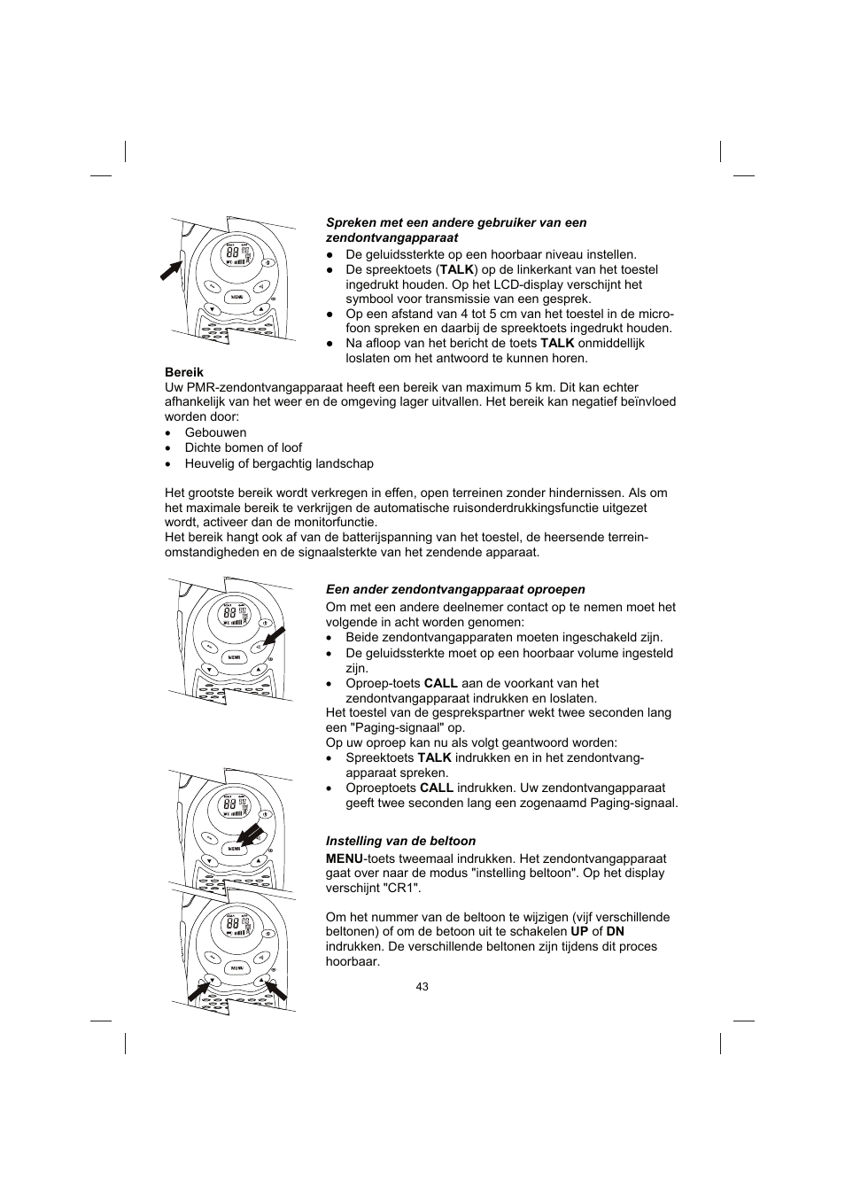 Brennenstuhl PMR Walkie Talkie TRX 3000 User Manual | Page 43 / 92