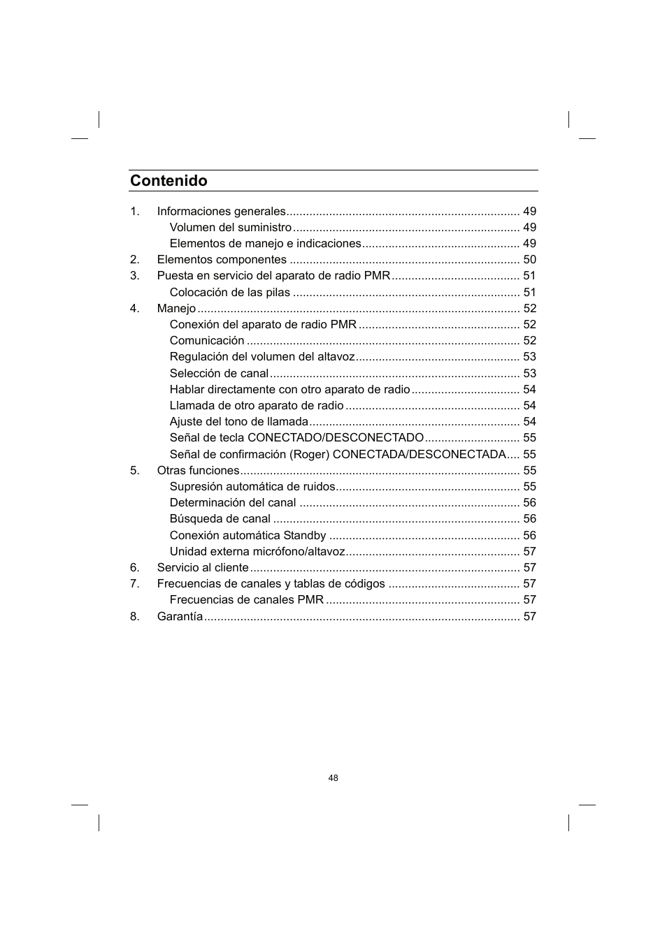 Brennenstuhl PMR Walkie Talkie TRX 3000 User Manual | Page 48 / 92