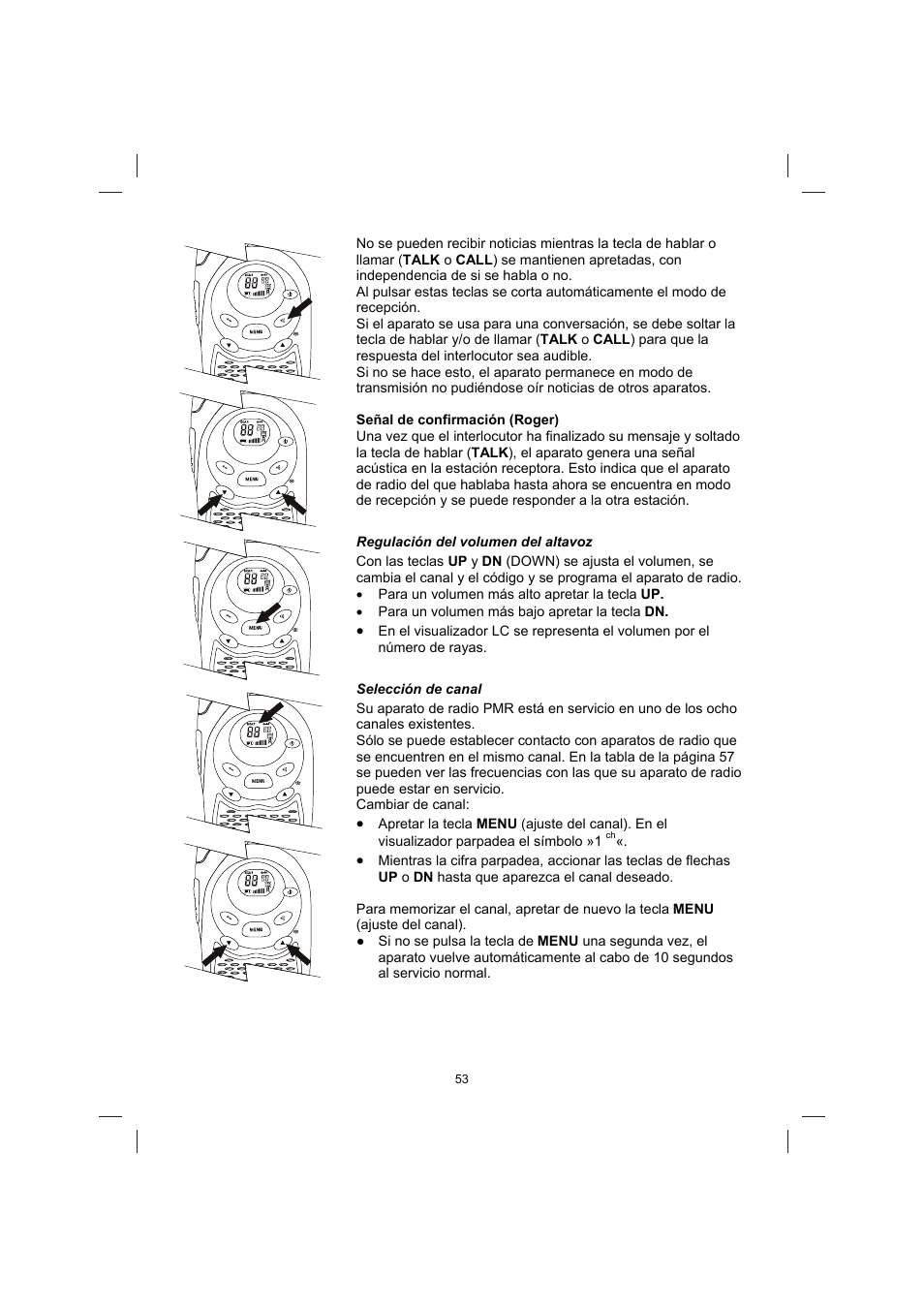 Brennenstuhl PMR Walkie Talkie TRX 3000 User Manual | Page 53 / 92