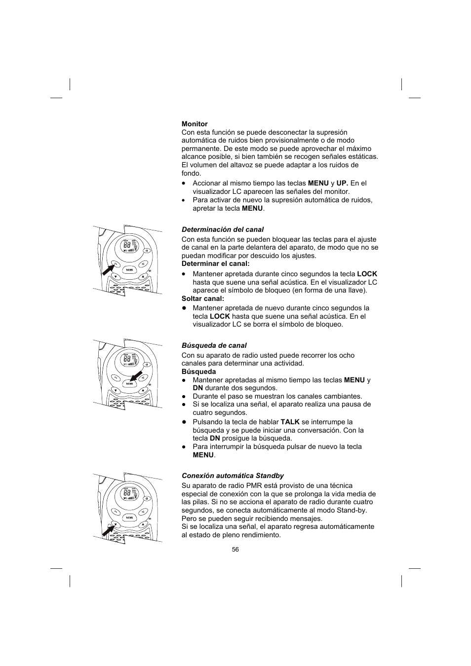 Brennenstuhl PMR Walkie Talkie TRX 3000 User Manual | Page 56 / 92