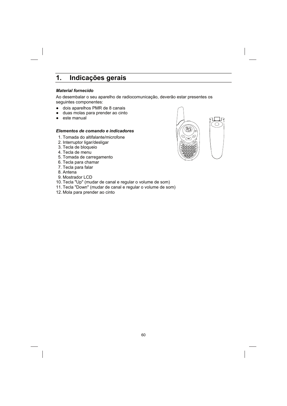 Indicações gerais | Brennenstuhl PMR Walkie Talkie TRX 3000 User Manual | Page 60 / 92