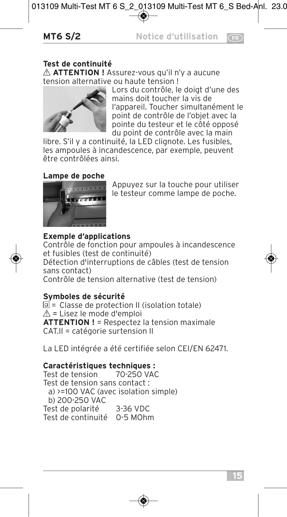 Brennenstuhl Electronic Multi-Tester MT 6S/2 User Manual | Page 15 / 52