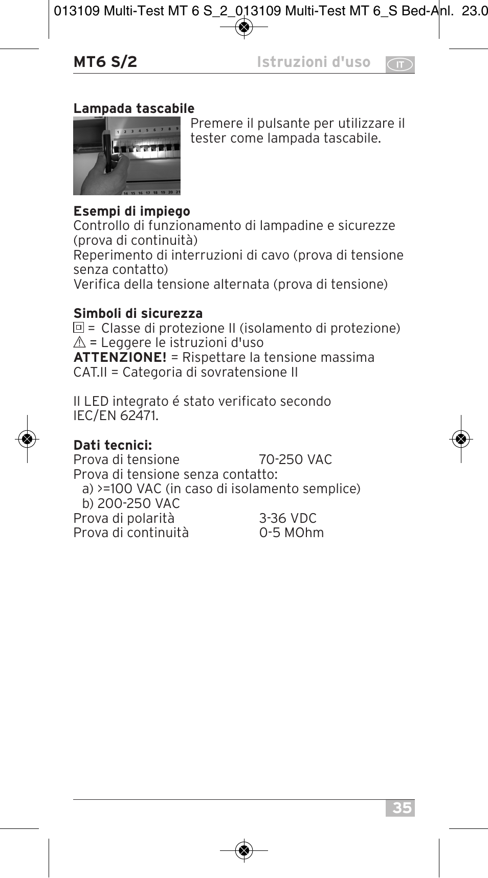 Brennenstuhl Electronic Multi-Tester MT 6S/2 User Manual | Page 35 / 52
