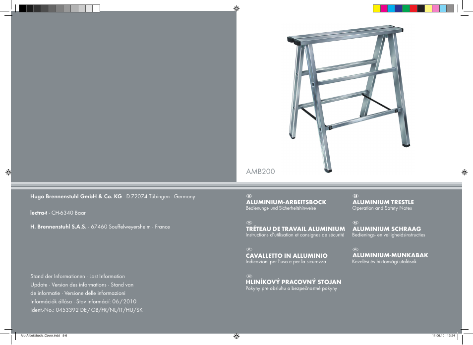 Brennenstuhl Aluminium Trestles AMB 200 User Manual | 44 pages