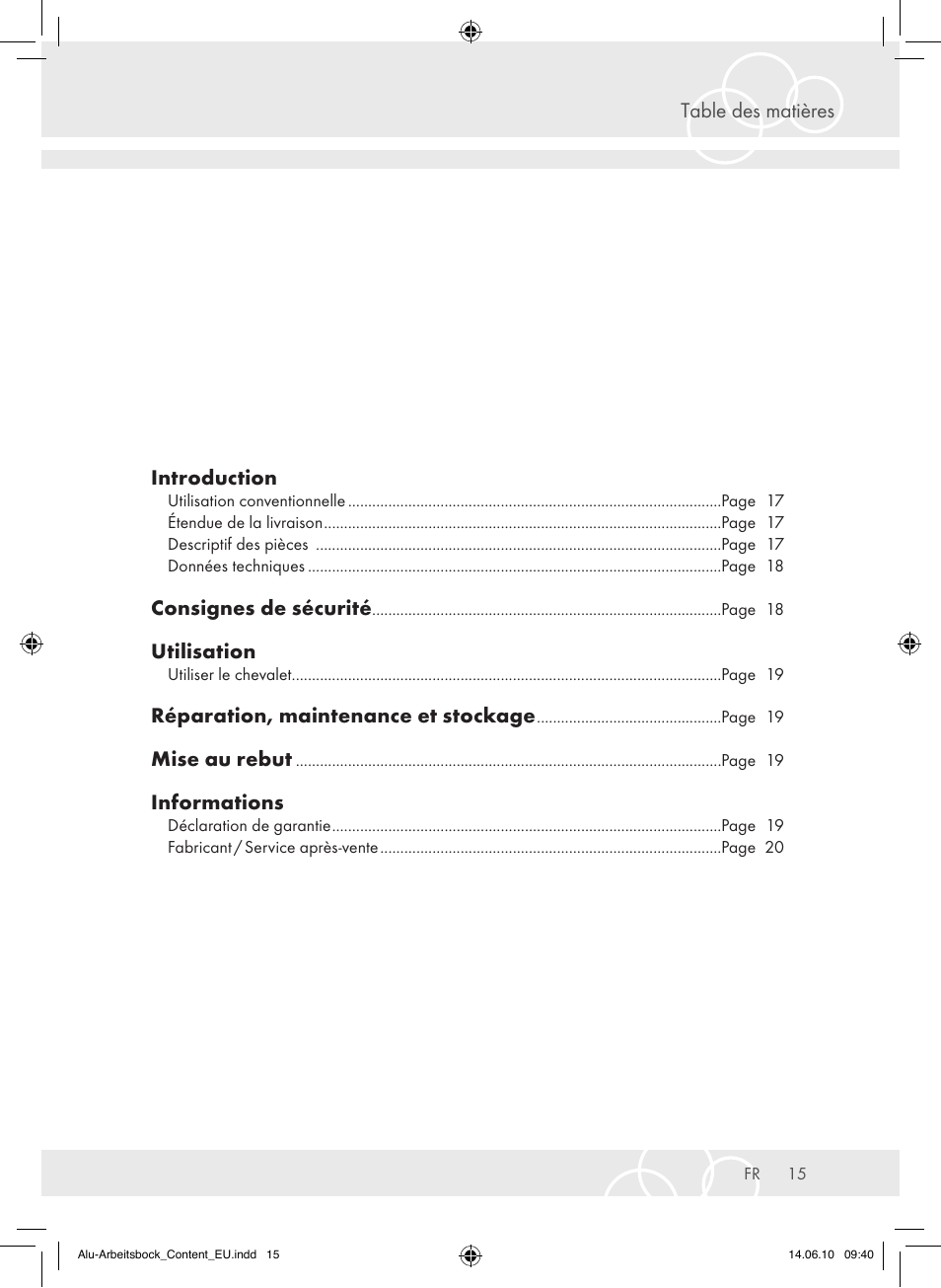 Brennenstuhl Aluminium Trestles AMB 200 User Manual | Page 15 / 44