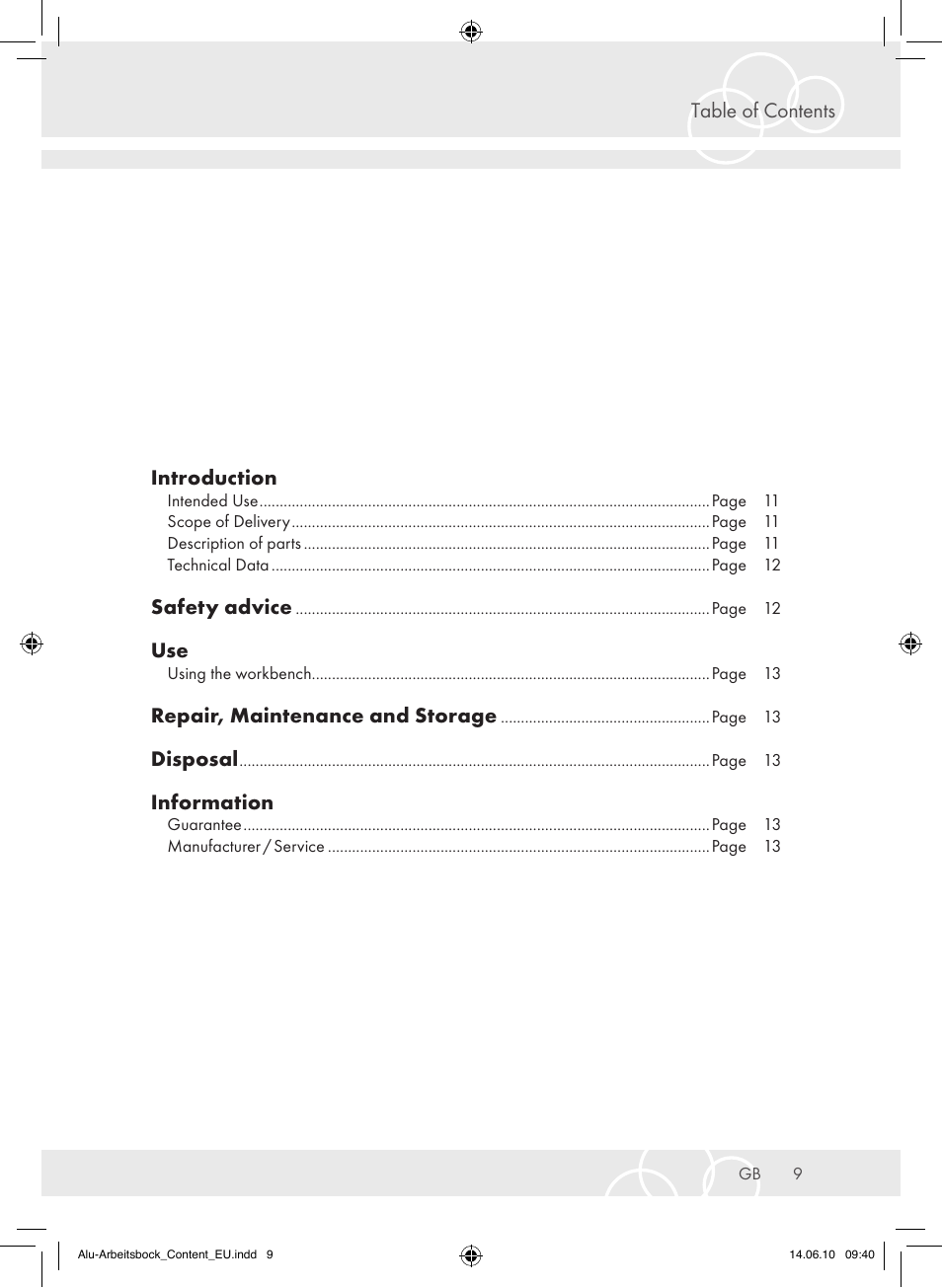 Brennenstuhl Aluminium Trestles AMB 200 User Manual | Page 9 / 44