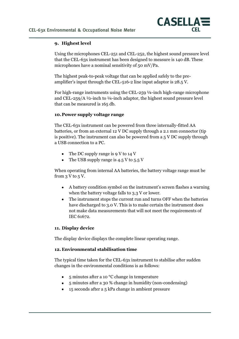 Casella CEL CEL-63X User Manual | Page 77 / 87
