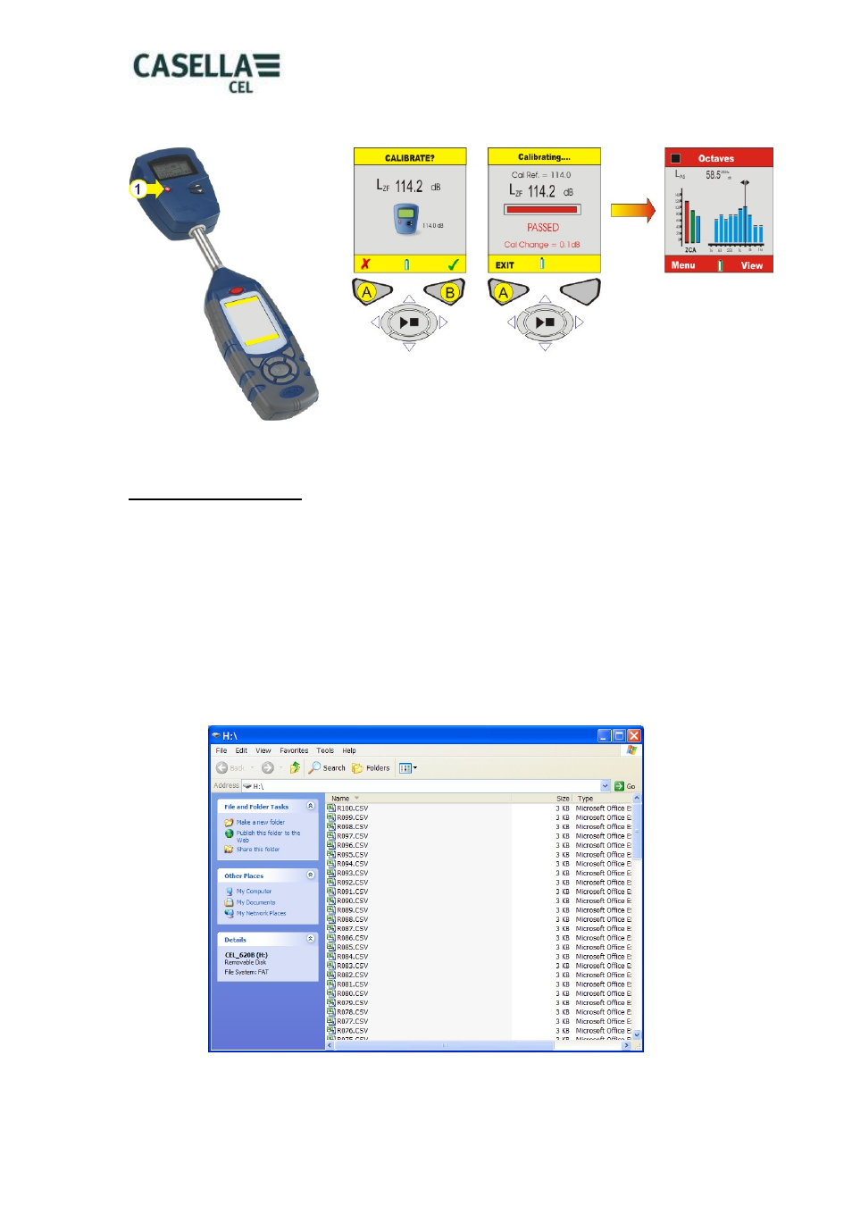 Extracting data | Casella CEL CEL-62X User Manual | Page 20 / 37