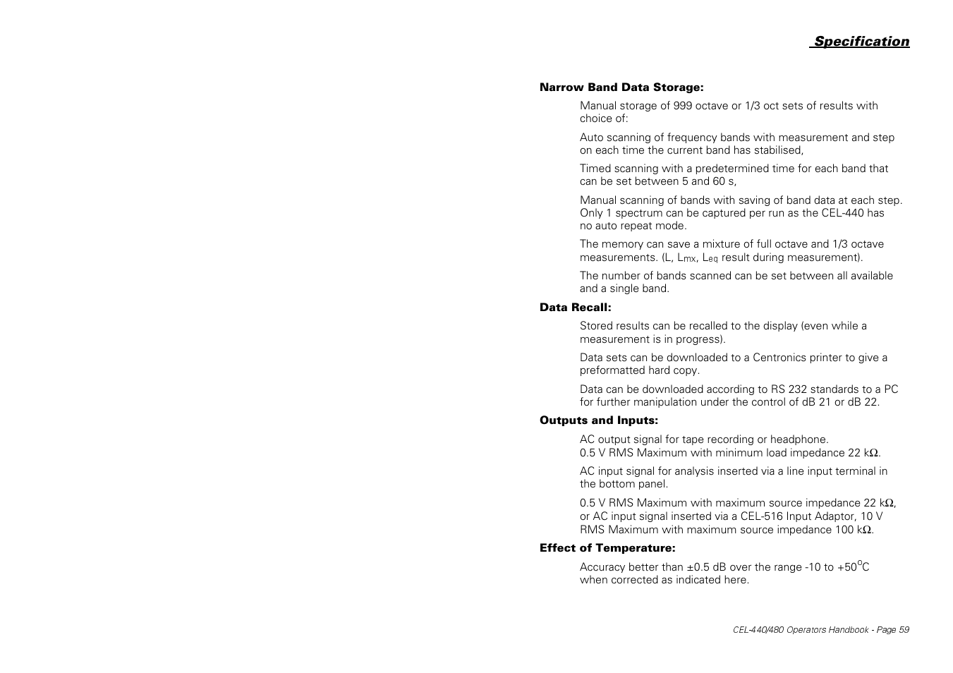 Casella CEL CEL-440 User Manual | Page 59 / 70