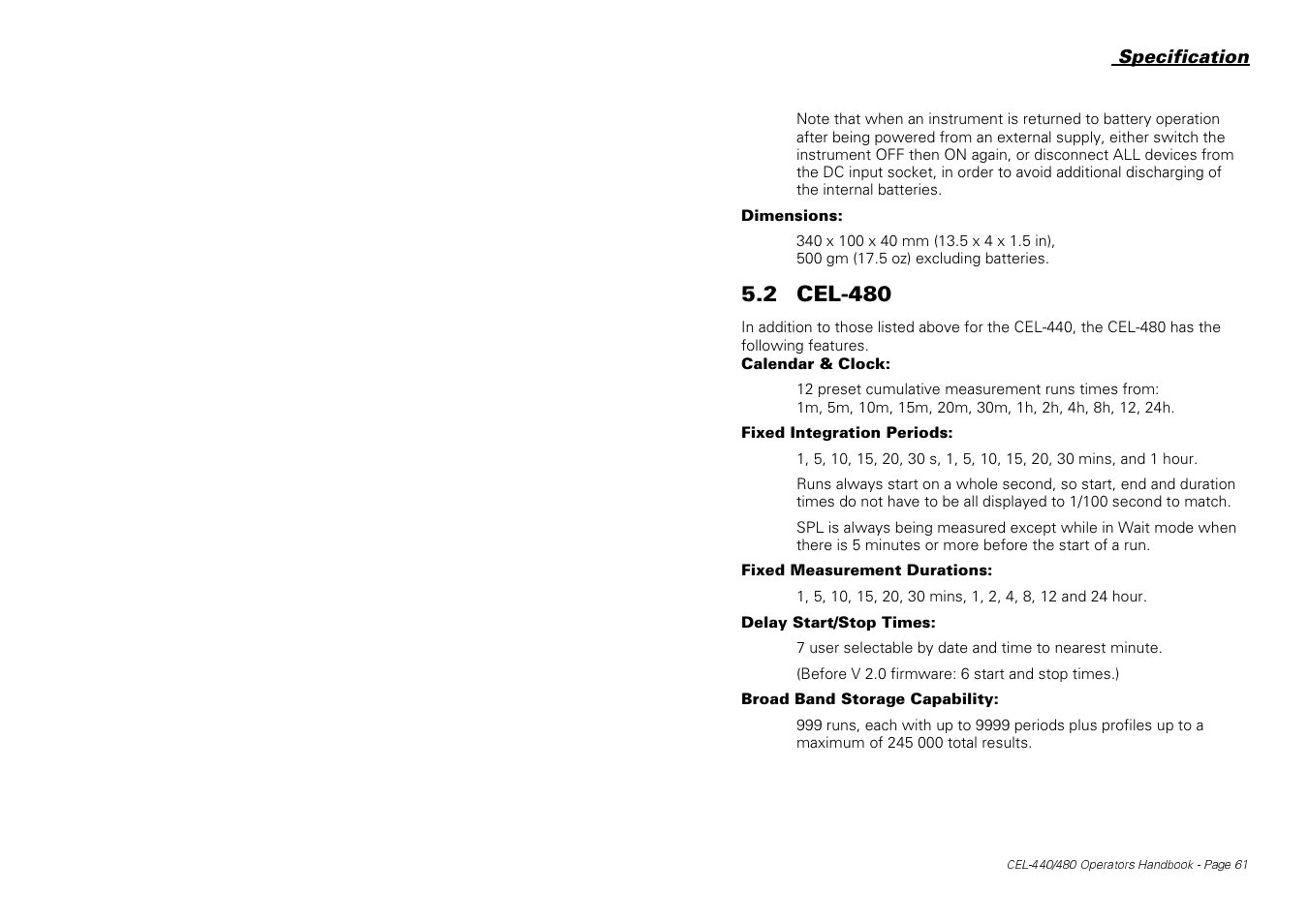 2 cel-480 | Casella CEL CEL-440 User Manual | Page 61 / 70