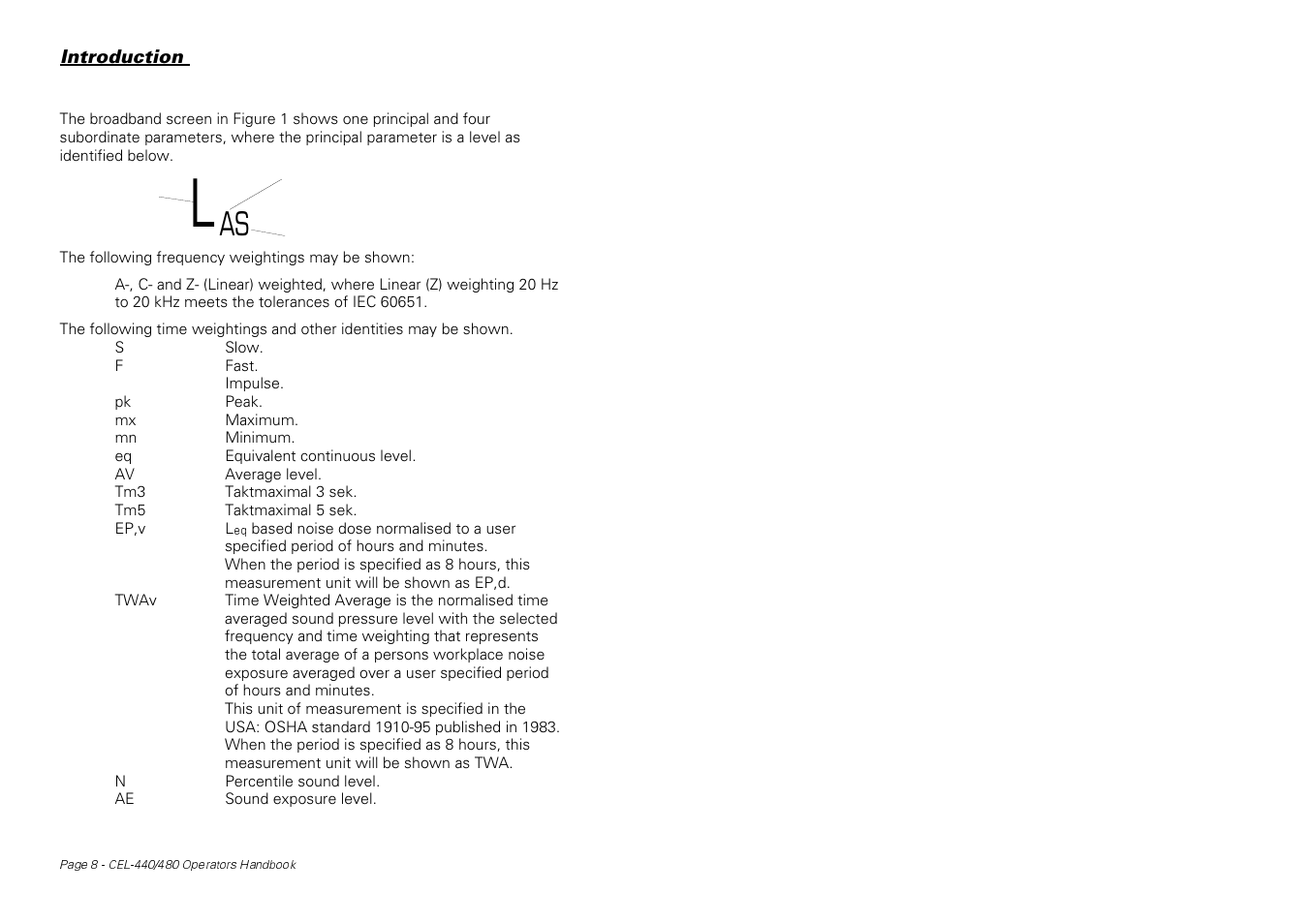Casella CEL CEL-440 User Manual | Page 8 / 70