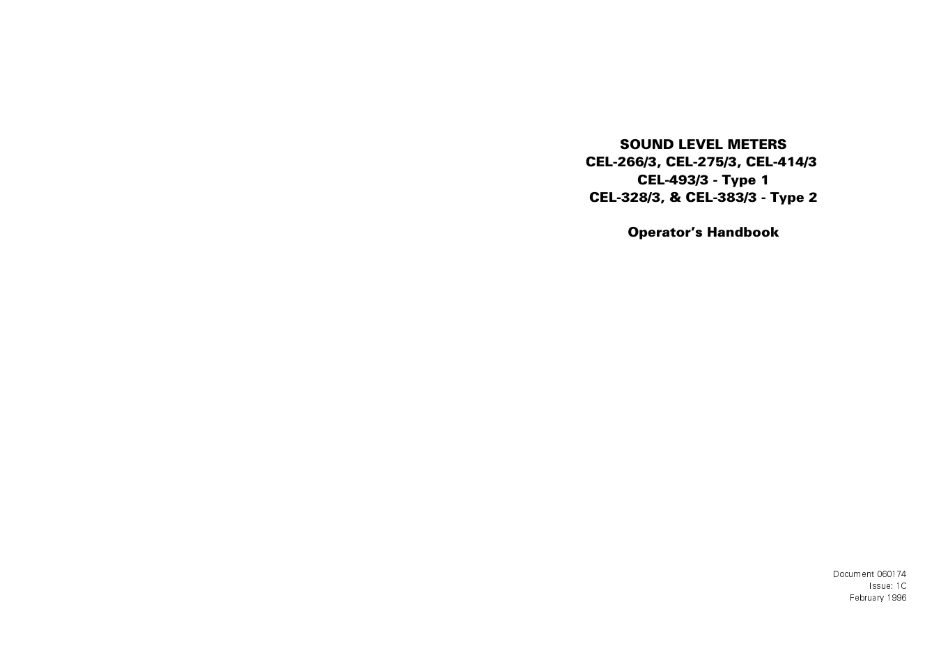 Casella CEL CEL-414 User Manual | 56 pages