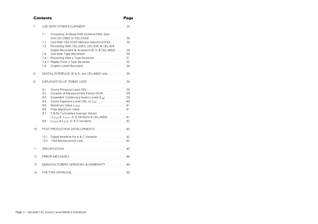 Casella CEL CEL-414 User Manual | Page 4 / 56