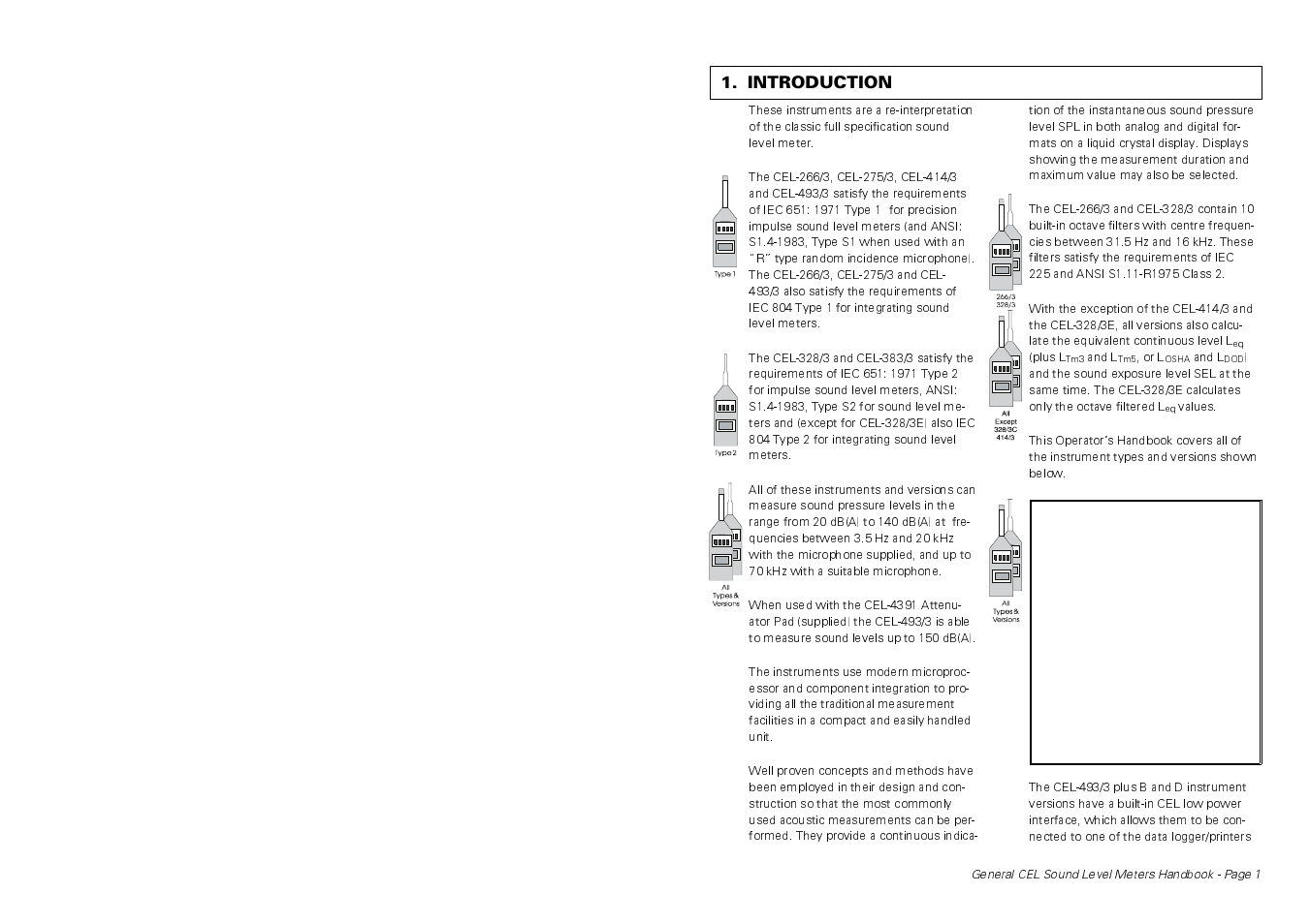 Introduction | Casella CEL CEL-414 User Manual | Page 5 / 56