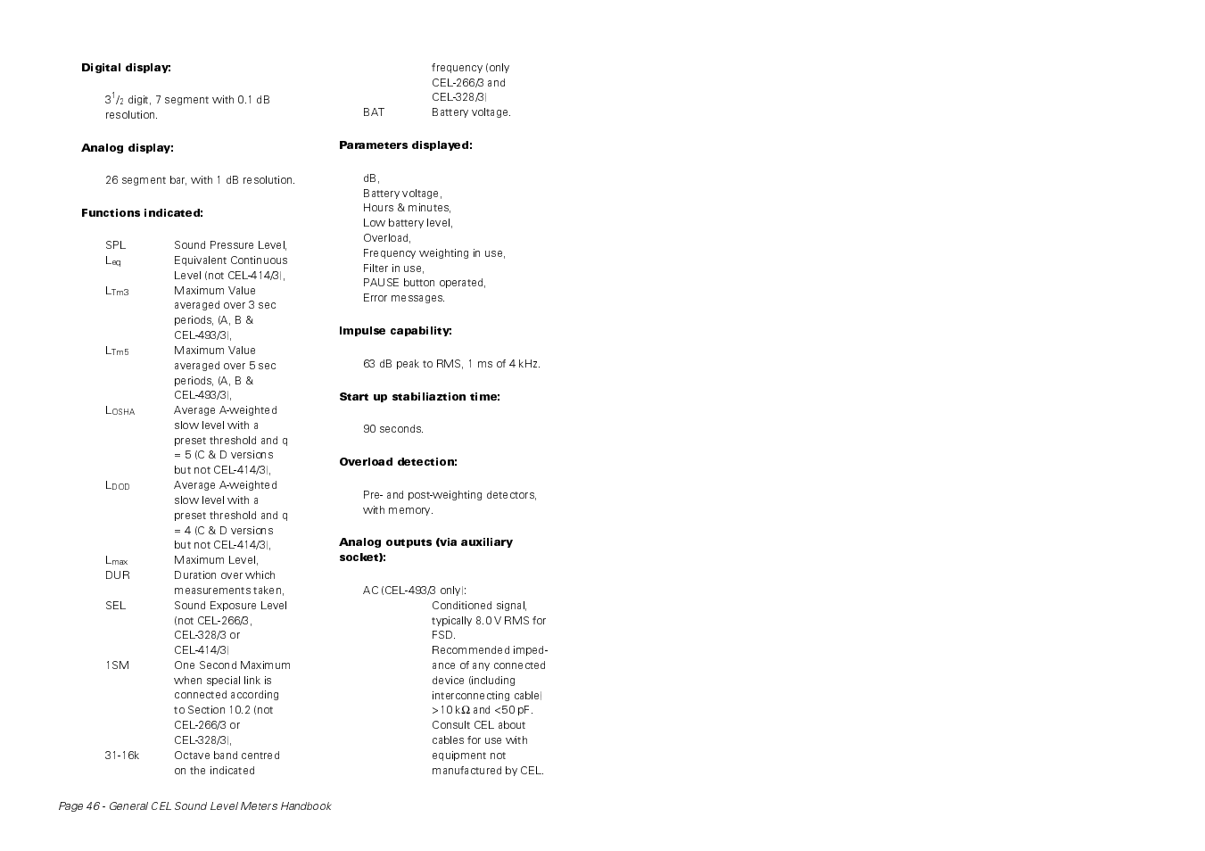 Casella CEL CEL-414 User Manual | Page 50 / 56