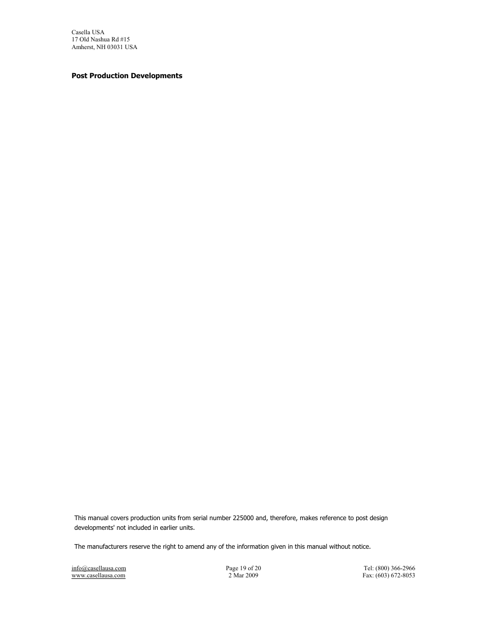 Casella CEL CEL-193 User Manual | Page 19 / 20