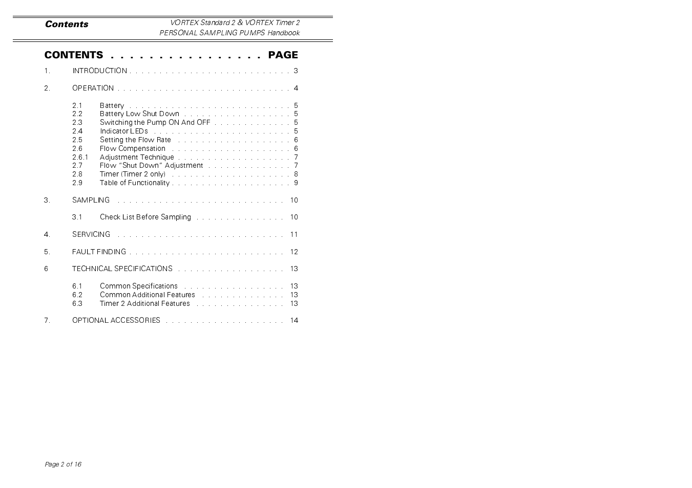 Casella CEL Vortex personal sampling pumps User Manual | Page 2 / 14