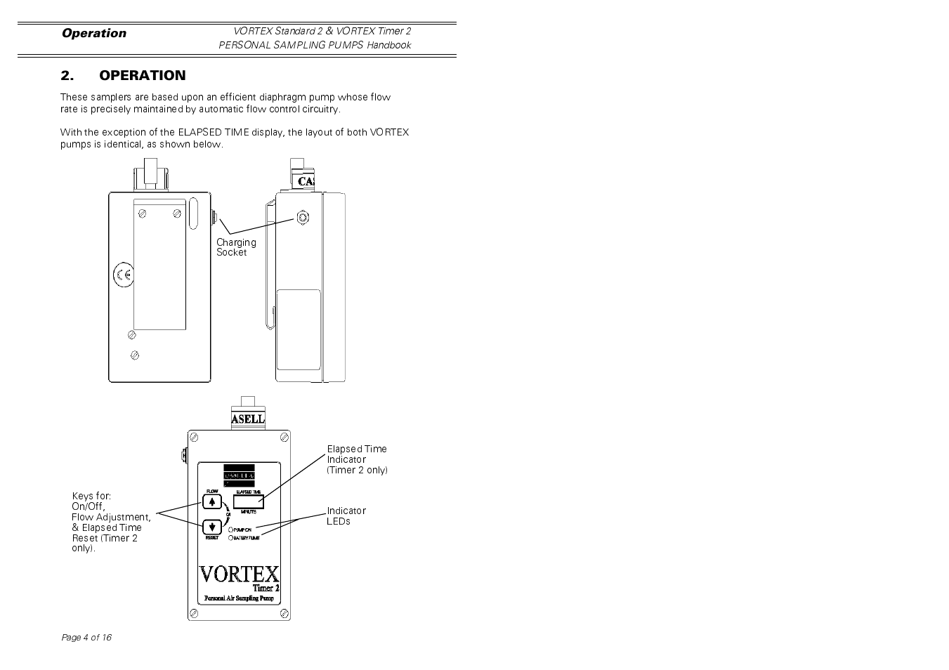 Casella CEL Vortex personal sampling pumps User Manual | Page 4 / 14