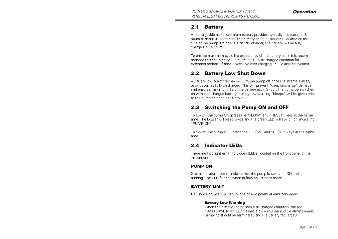 Casella CEL Vortex personal sampling pumps User Manual | Page 5 / 14