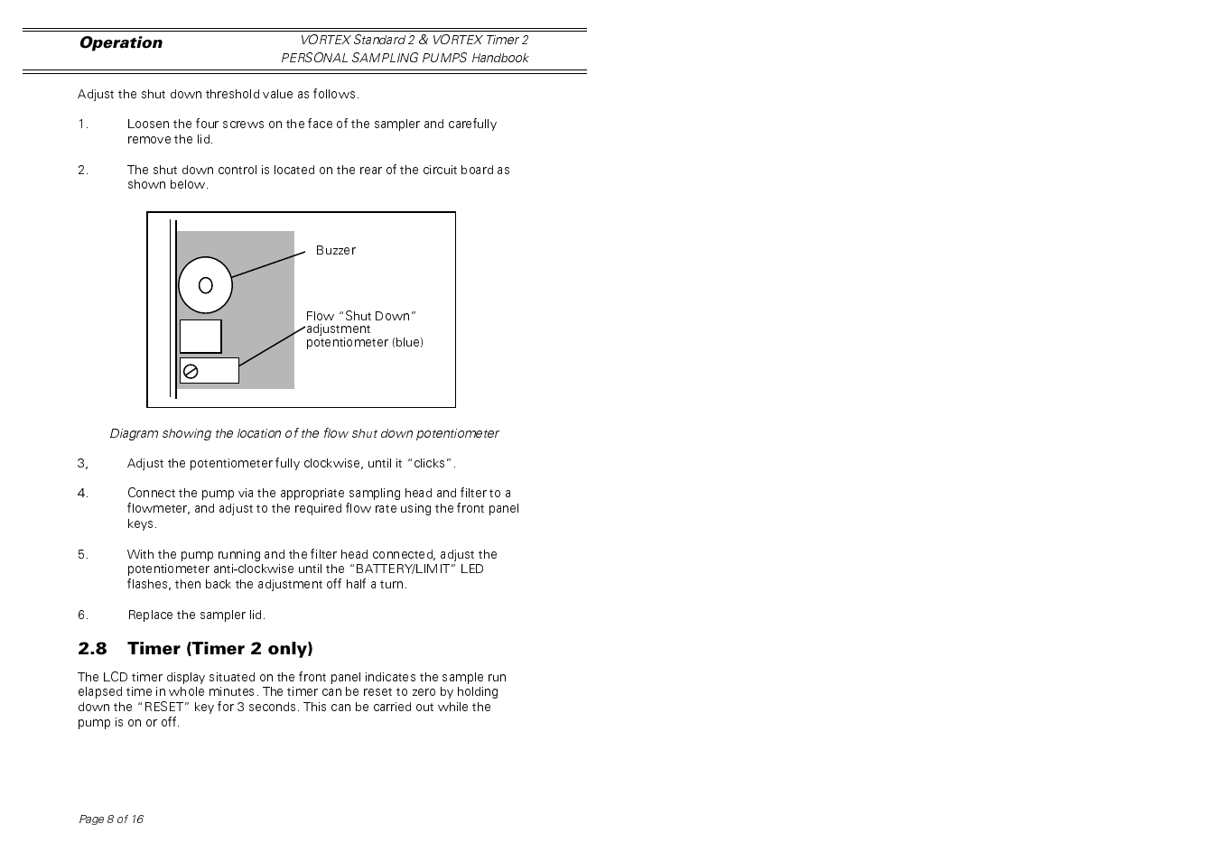 Casella CEL Vortex personal sampling pumps User Manual | Page 8 / 14