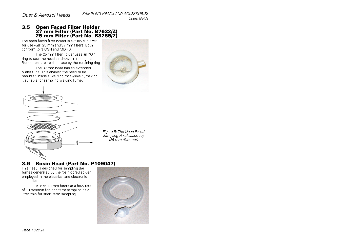 Casella CEL Sampling heads for personal dust sampling User Manual | Page 10 / 24