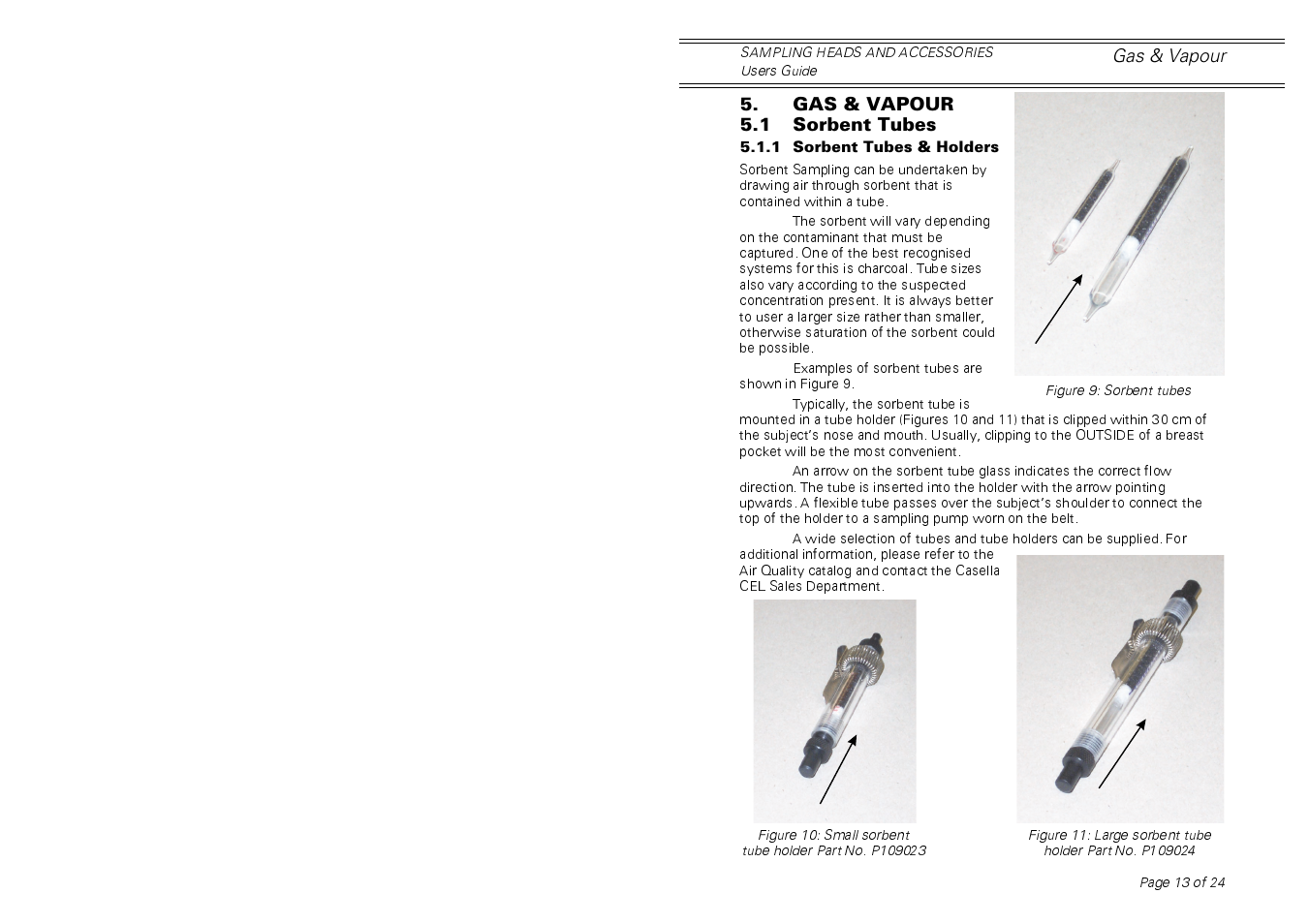 Casella CEL Sampling heads for personal dust sampling User Manual | Page 13 / 24