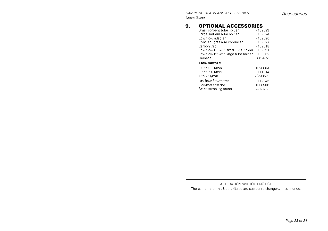 Casella CEL Sampling heads for personal dust sampling User Manual | Page 23 / 24