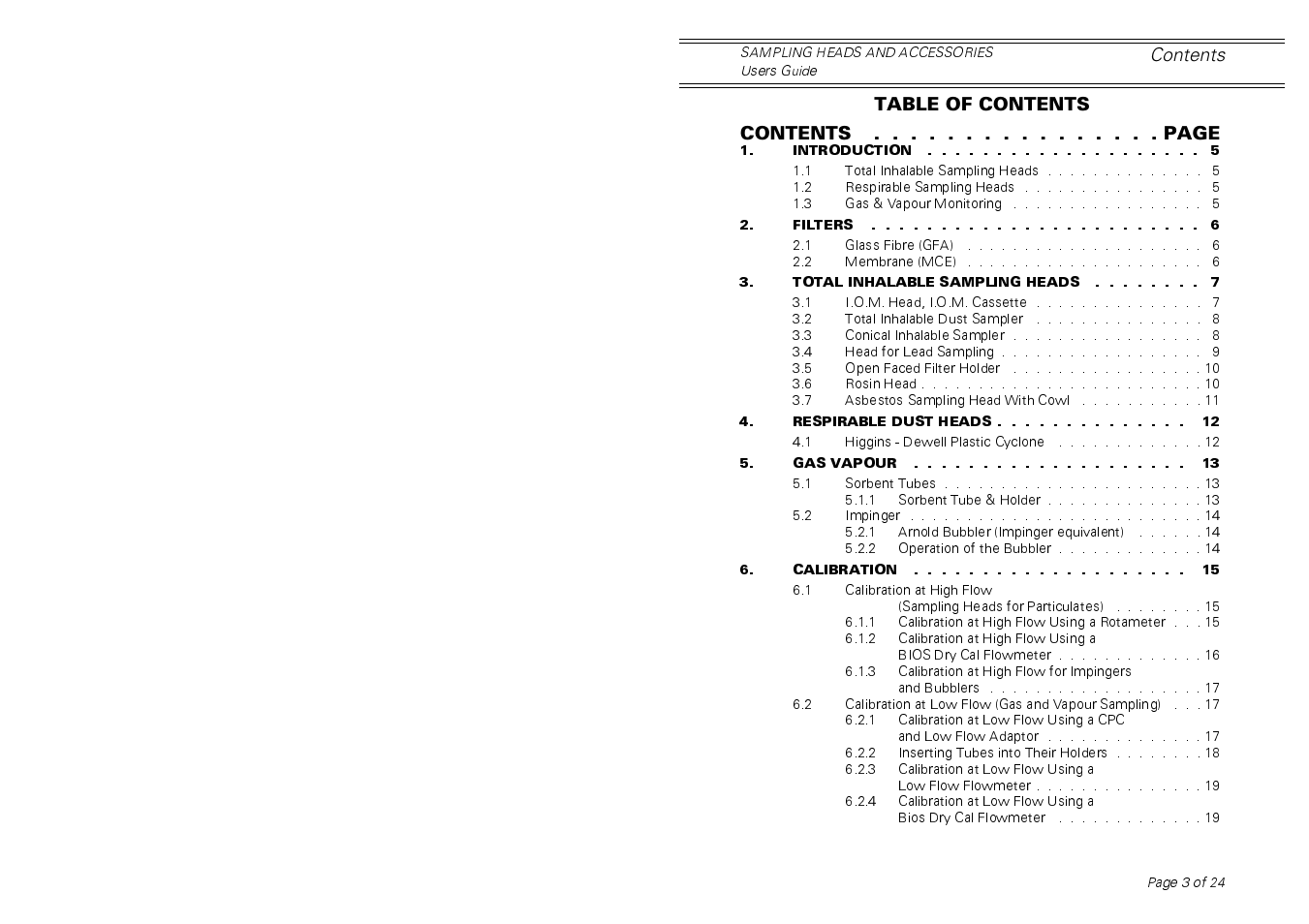 Casella CEL Sampling heads for personal dust sampling User Manual | Page 3 / 24