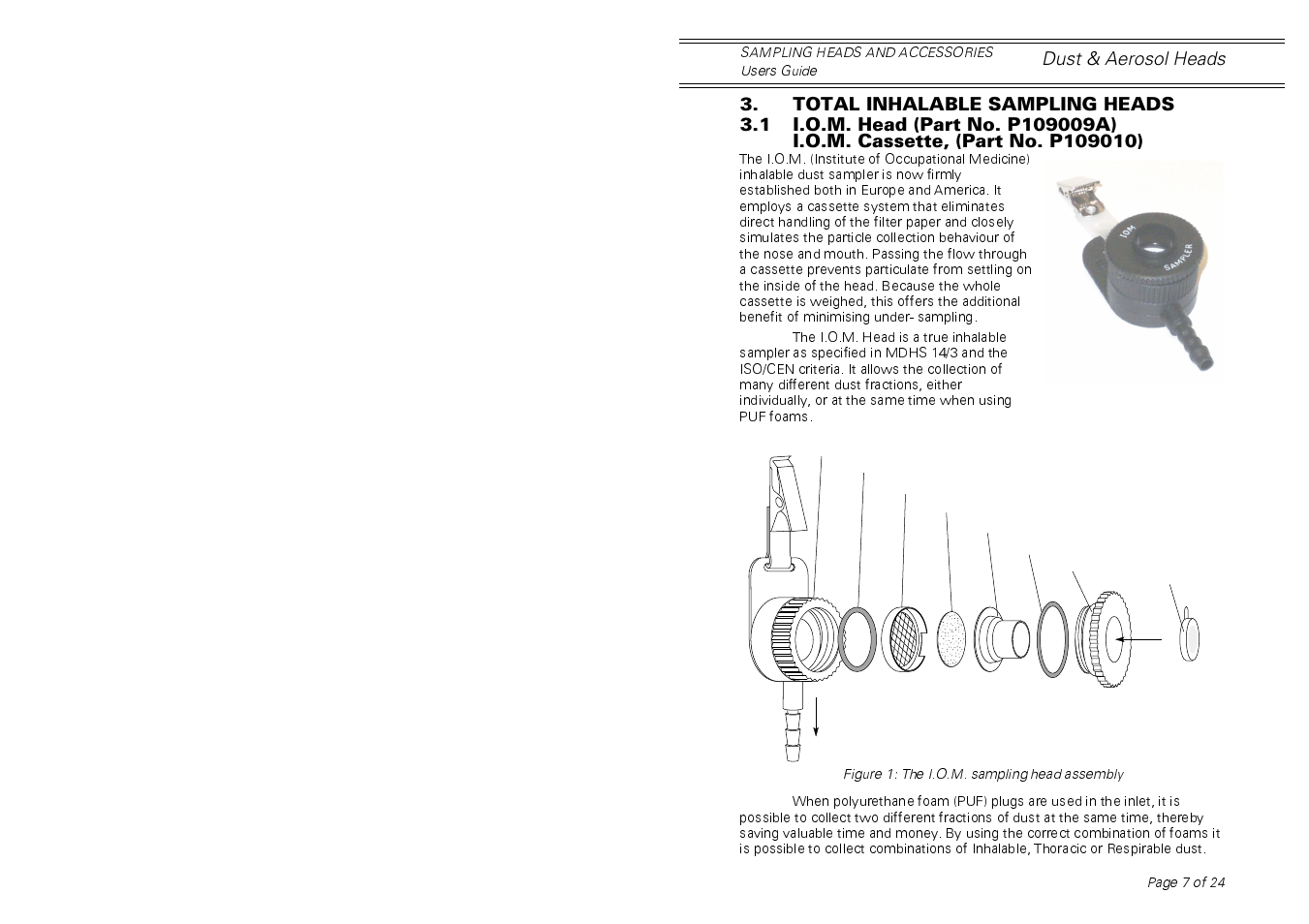 Casella CEL Sampling heads for personal dust sampling User Manual | Page 7 / 24