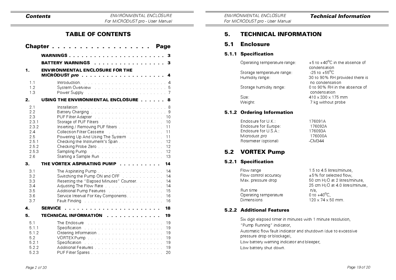 Casella CEL Environmental enclosure for Microdust User Manual | Page 2 / 10