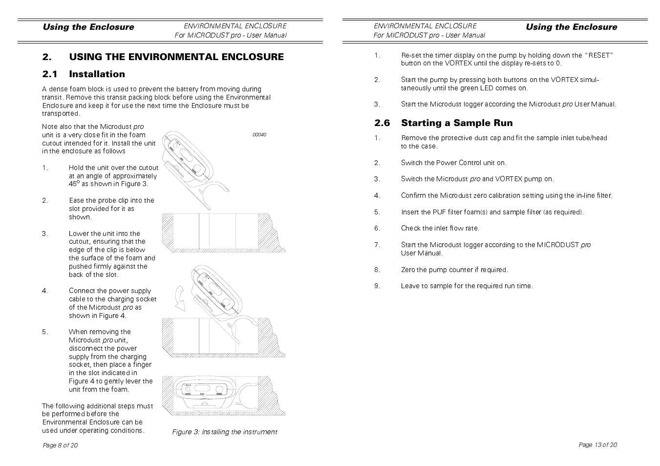 Casella CEL Environmental enclosure for Microdust User Manual | Page 8 / 10