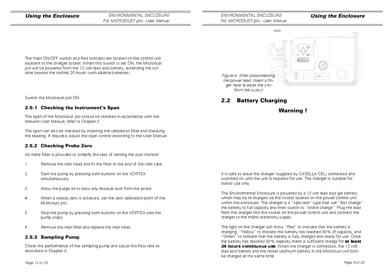 Casella CEL Environmental enclosure for Microdust User Manual | Page 9 / 10