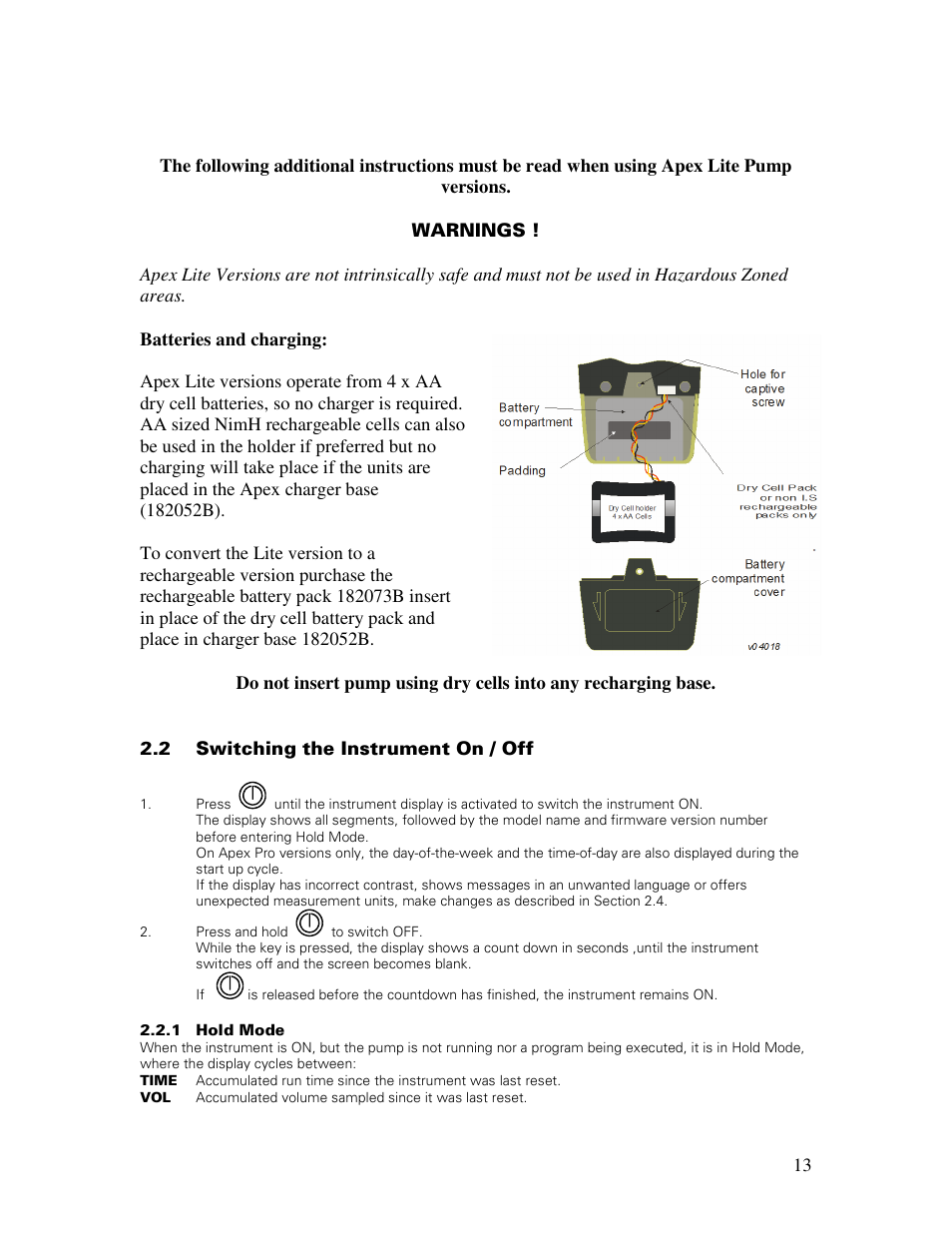 Casella CEL Apex personal sampling pumps User Manual | Page 13 / 40
