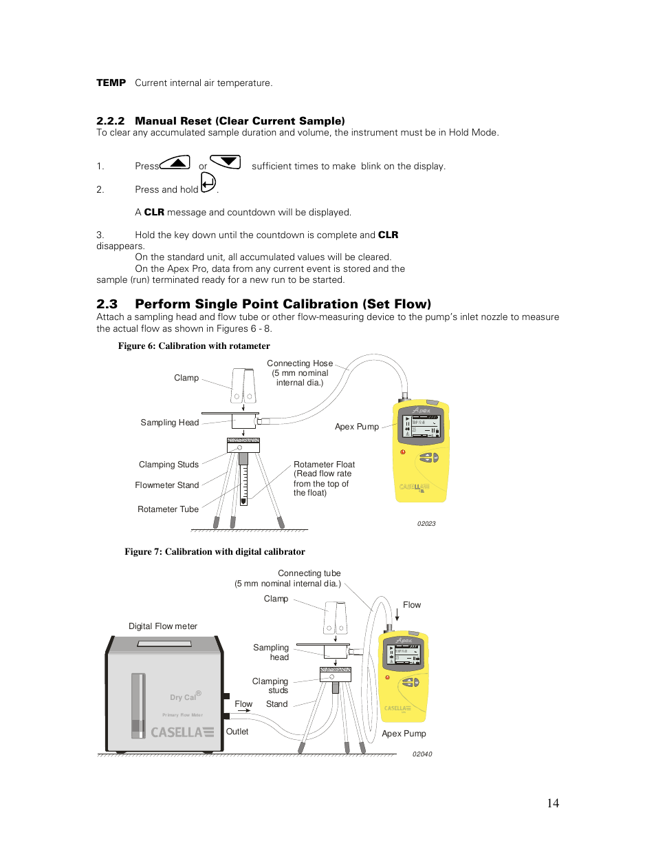 3 perform single point calibration (set flow) | Casella CEL Apex personal sampling pumps User Manual | Page 14 / 40