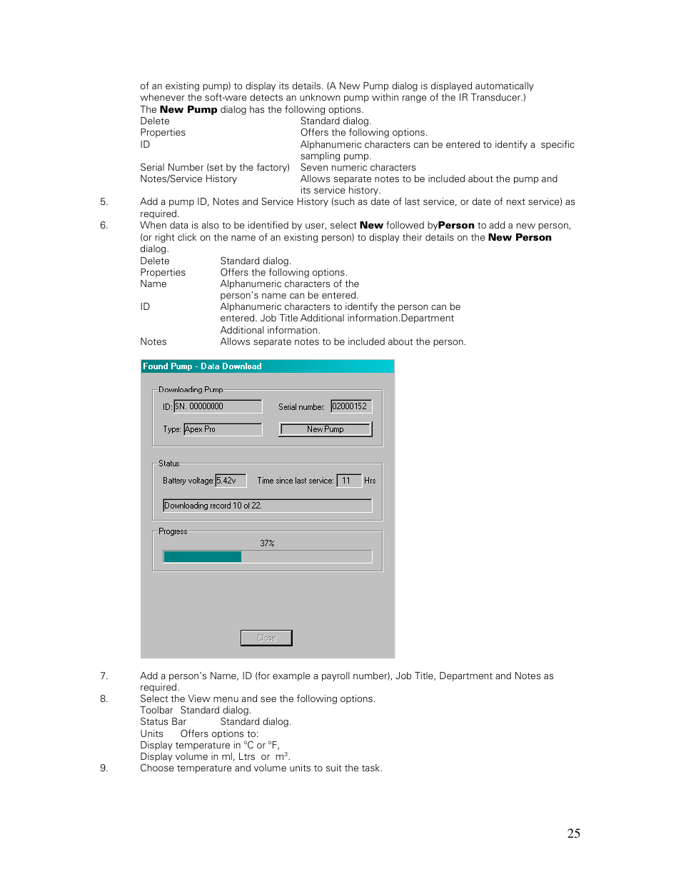 Casella CEL Apex personal sampling pumps User Manual | Page 25 / 40
