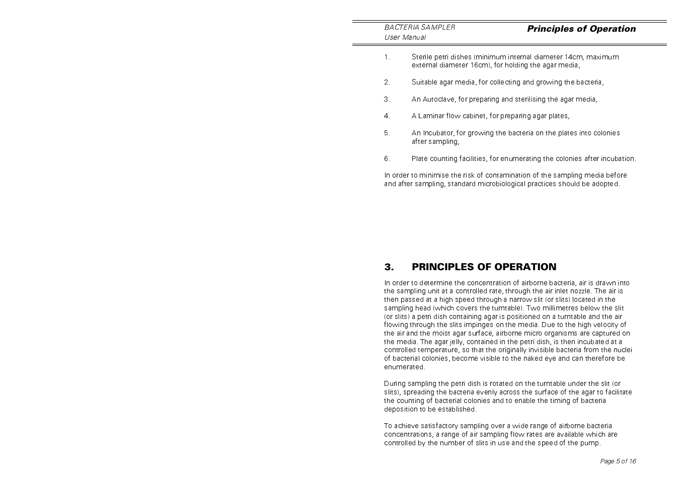 Casella CEL Airborne bacteria sampler User Manual | Page 5 / 16