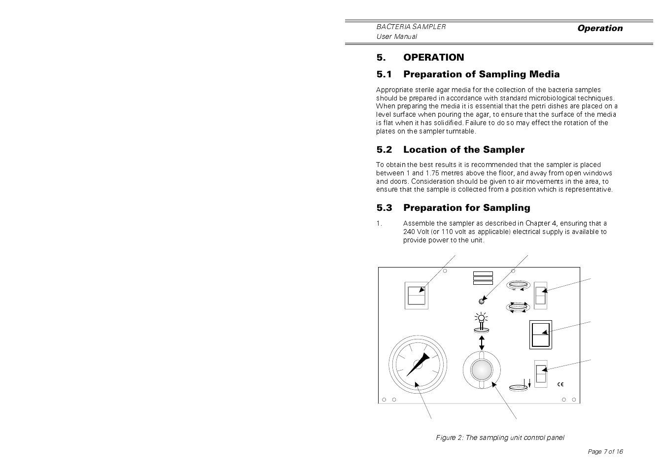 Casella CEL Airborne bacteria sampler User Manual | Page 7 / 16